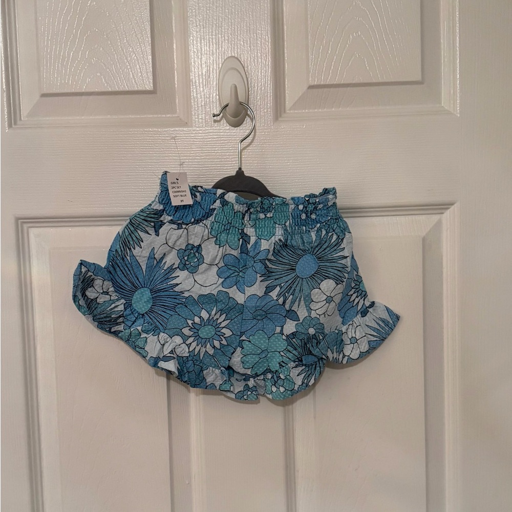 Jessica Simpson Light Blue Ruffled Tank Top - Picture 3 of 5